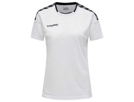 Camiseta de Mujer para Fútbol HUMMEL Authentic Poly Blanco (XS)