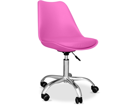 Silla de Oficina con Ruedas Silla de Secretariado Giratoria Tulip ICONIK INTERIOR