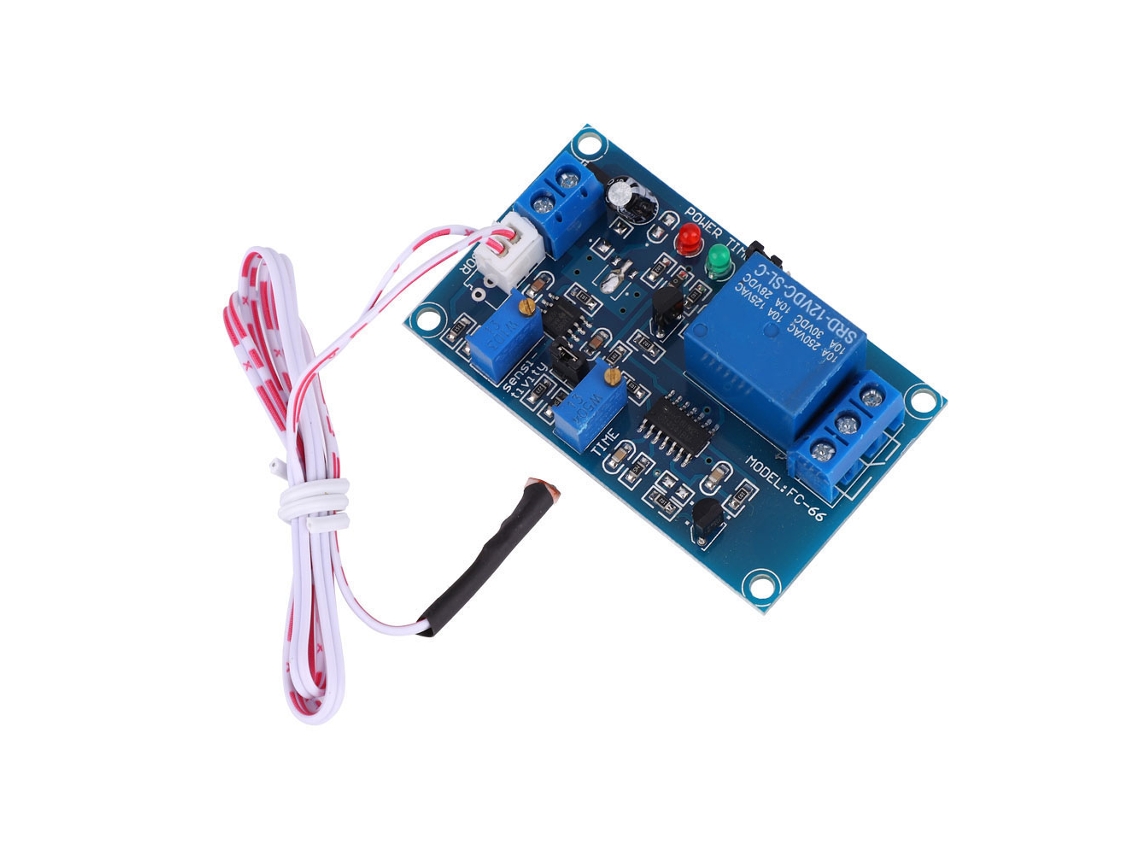 Módulo Relé Con Sensor Fotorresistivo Para Control De Luz, 12 V, Retardo Ajustable, Interruptor De Detección De Luz