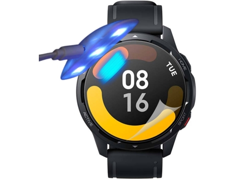 Kit de 4 Protectores de Pantalla Hidrogel para Xiaomi Watch S1 Active Flexshield con Lámpara UV