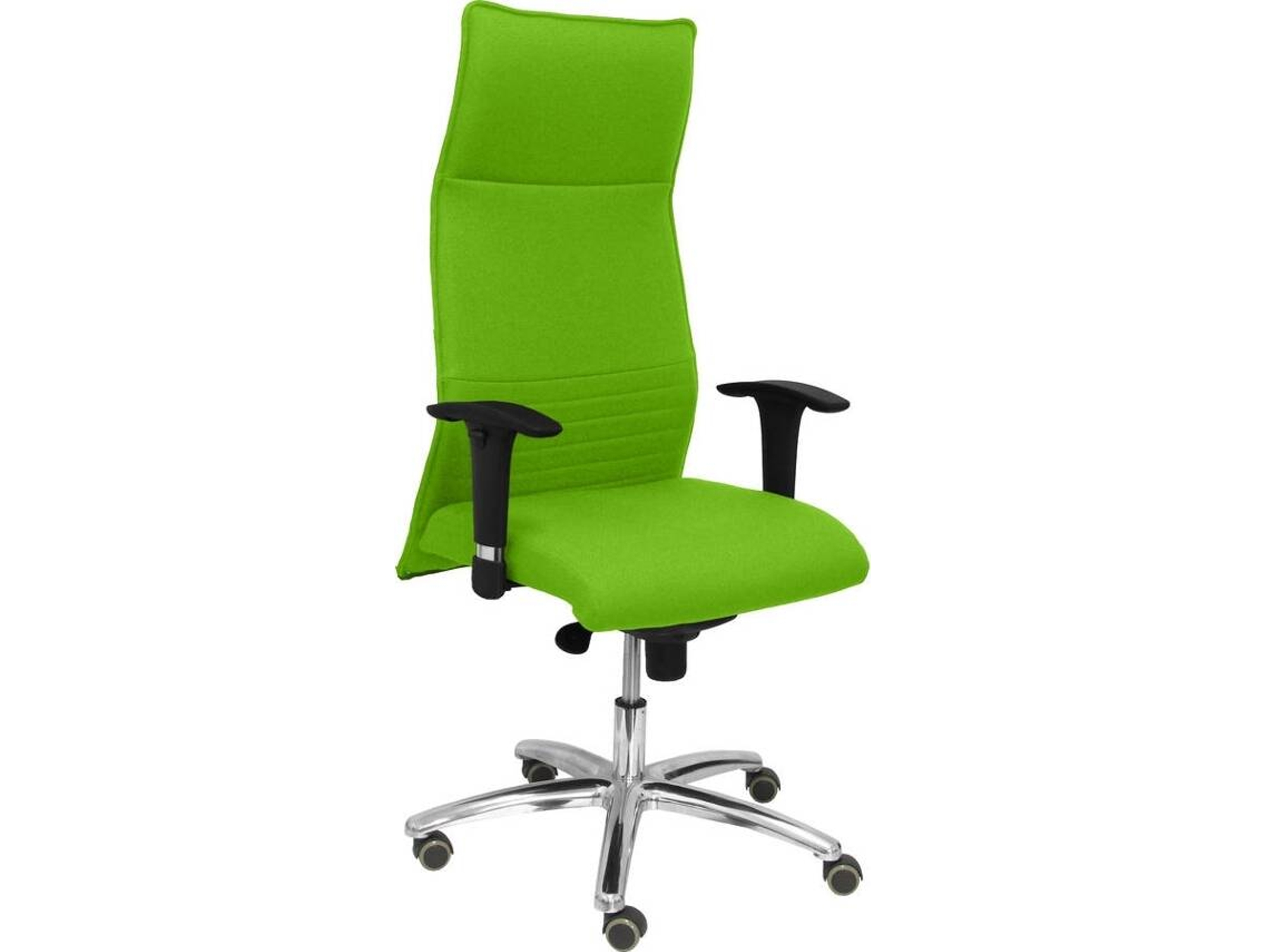 Silla de Escritorio Ejecutiva PYC Albacete Verde con ruedas antiarañazos (Brazos Ajustables - Tejido)