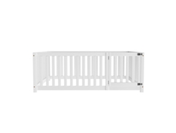 Cama Barreira Segurança Mobrio Madera Macizo Blanco (140x200cm)