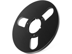 Carrete Vacío De Aleación De Aluminio Negro Para Grabación Silenciosa De Cinta, Con 3 Orificios.