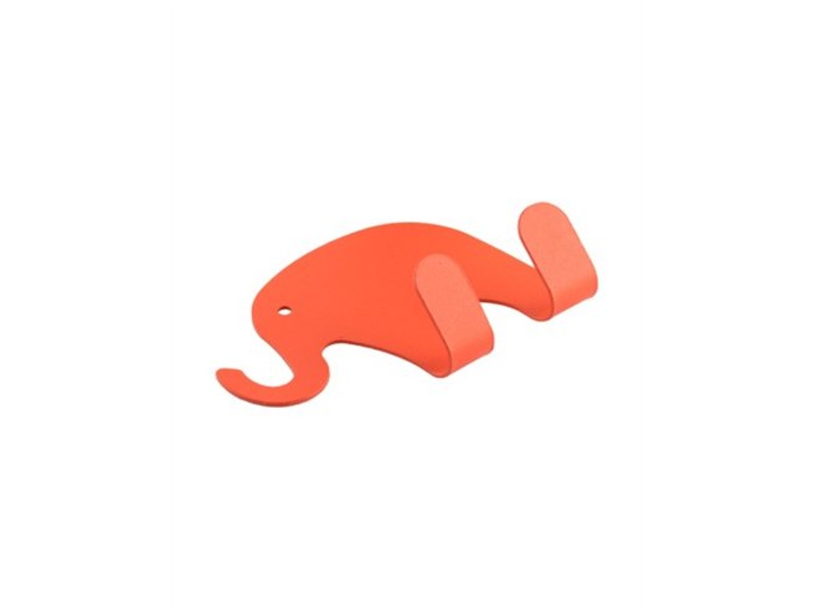 Percha adhesiva con forma de elefante y 2 ganchos, Lauxa Home, acero inoxidable, colores surtidos, 7,5 x 5,5 cm, 2 kg