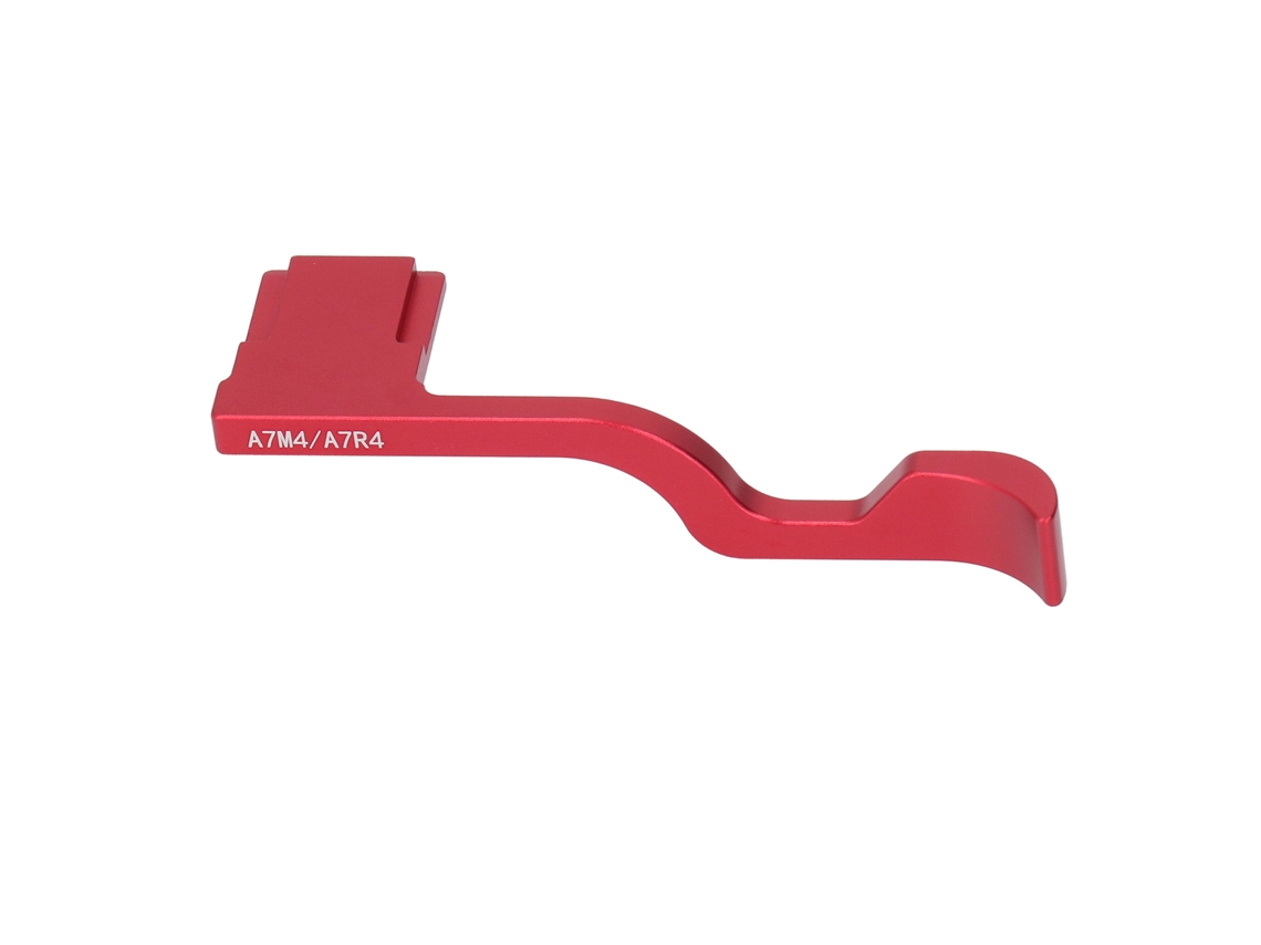 Restos De Pulgar Para Cámara Hot Shoe Thumb Up Grip, Diseño Ergonómico De Aleación De Aluminio, Compatible Con A7m4 A7r4 A7r5 A7m5, Rojo