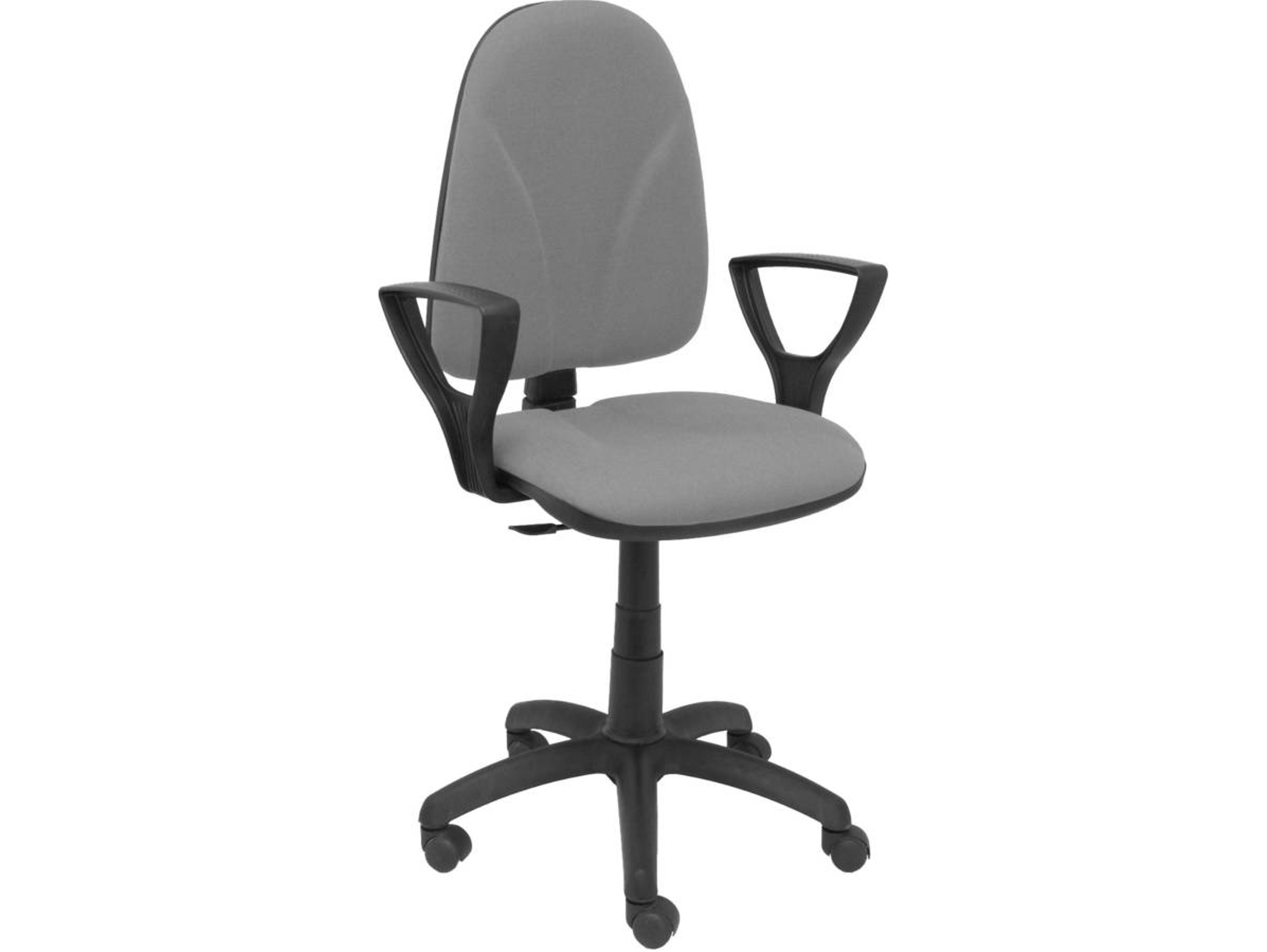 Silla de Escritorio Operativa PIQUERAS Y CRESPO Algarra Gris Claro (Brazos fijos - Tejido)