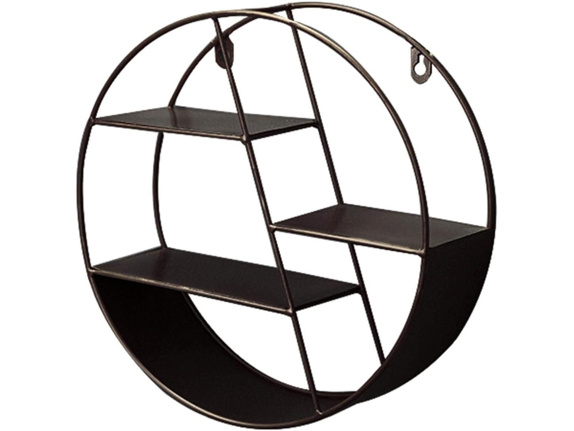Marco de pared redondo flotante de metal para decoración de dormitorio, sala de estar, baño, cocina y oficina.