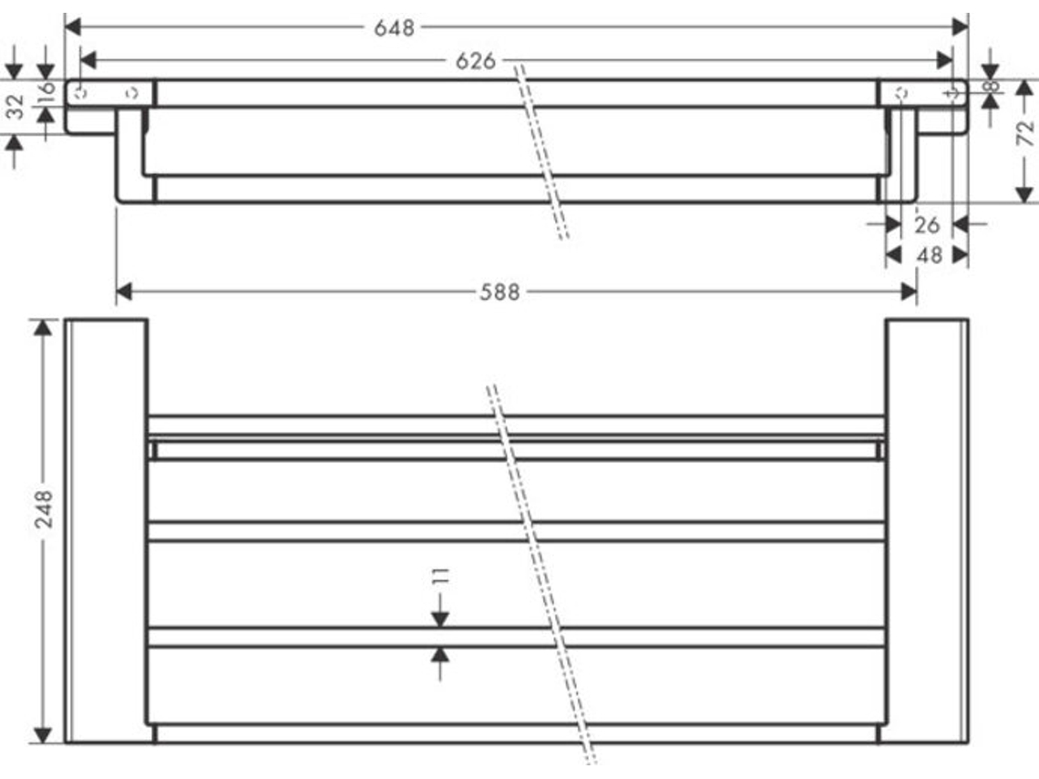 Toallero Con Toallero Addstoris De Hansgrohe, 41751, Color Cromo