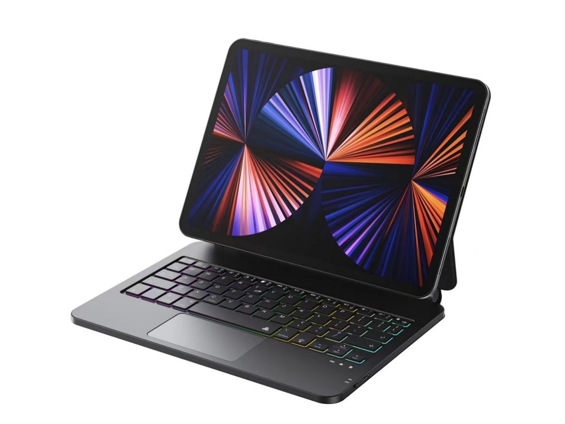 Teclado HALINUIA compatible con iPad Air 7 de 13'' (2025) (negro) (m3)