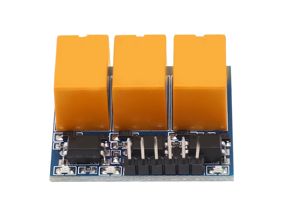 2026velora-small Módulo de relé de 3 canales DC3.3-5V con indicador luminoso y optoacoplador antiinterferencias