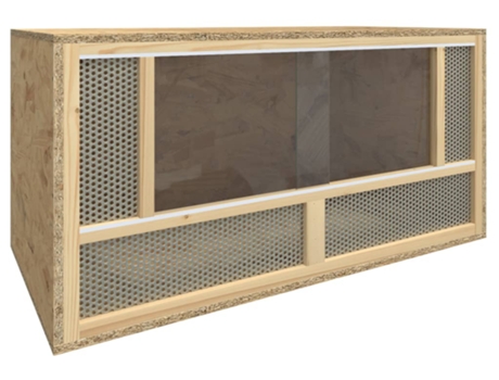 vidaXL Terrario de madera contrachapada 80x40x40 cm