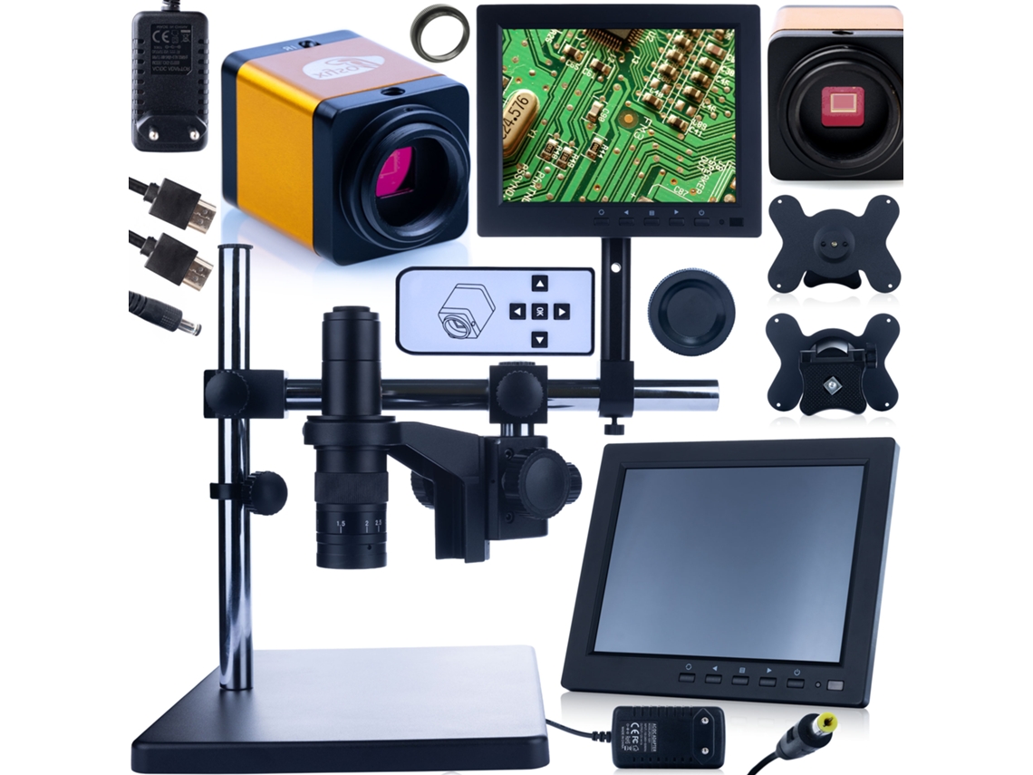 Microscopio digital Earth Pro Mcep-0.5x-pzrr – Zoom 7-45x | Pantalla de 8'' | Cámara Pegasus Pro