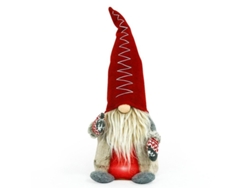 Boneco de Anão Elfo com Chapéu Artesanal Fofo para Decoração de Natal Criativa