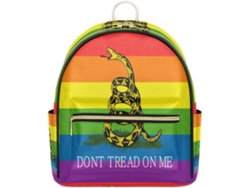 Mochila Tropicallife Rainbow LGBT de piel de serpiente de cascabel para mujer (32x15x44cm)