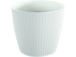 Maceta PROSPERPLAST Wheaty (Blanco - 12.8 x 12.8 x 11.2 cm)