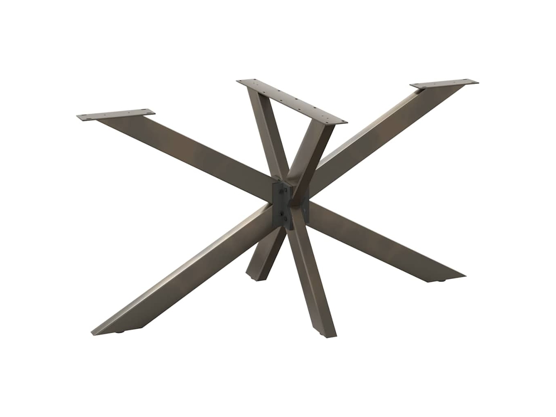 Pata Mesa Comedor Forma Araña Natural 150x78x(72-73) Cm Acero