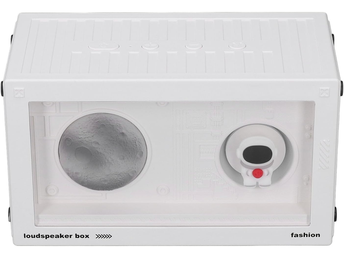 Altavoz Inalámbrico Portátil Con Luz Nocturna Planet Decor Y Graves