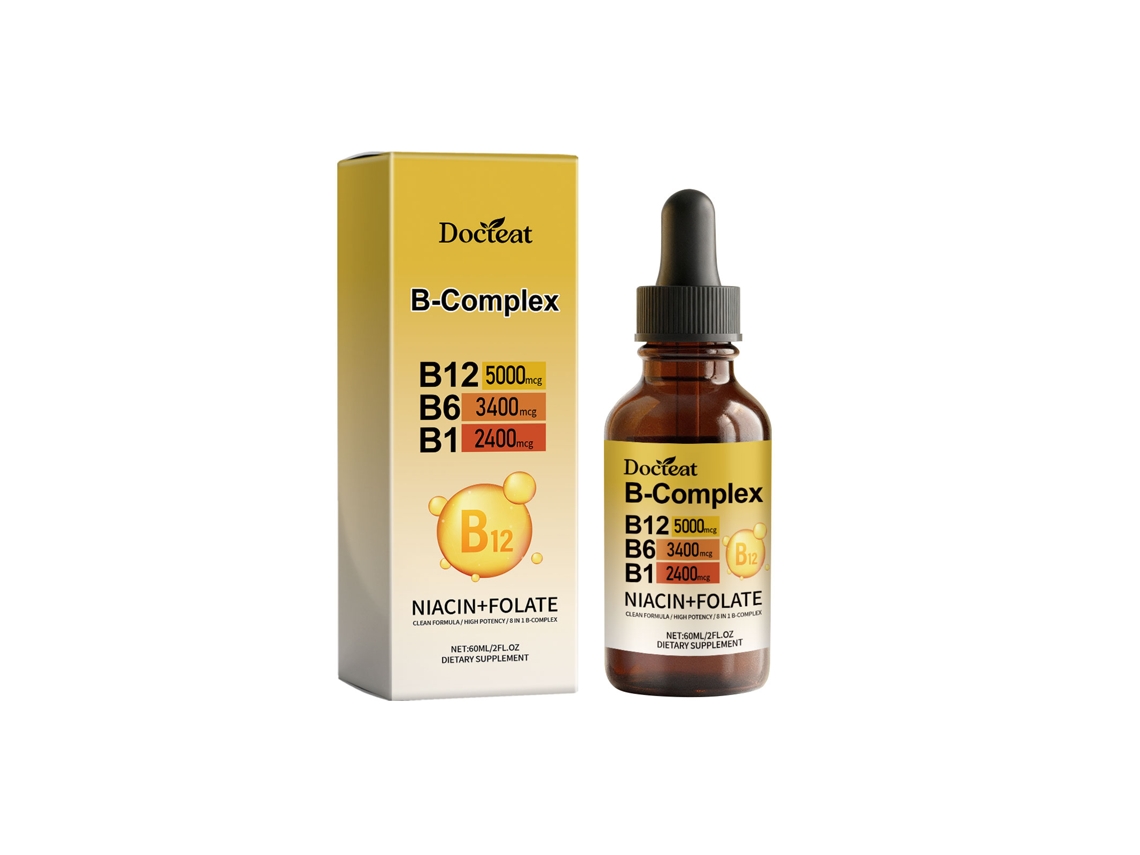 Suplemento en gotas de compuesto de vitamina B