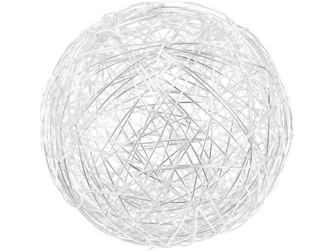 Lámpara De Mesa Cm De Hierro Para Uso Interior, Diseño Plateado