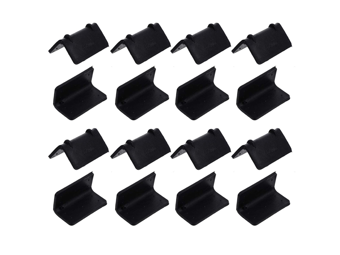 Protectores 100 Esquinas Plástico Negro Correas Piezas L