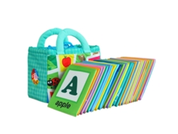 26pcs Cartões De Alfabeto Macios Com Bolsa De Tecido Para Aprendizado Abcs Para Crianças