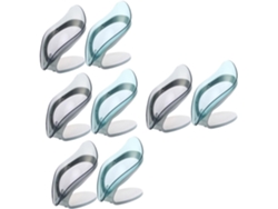 Juego De 8 Soportes Para Desagüe - Transparente, Azul Y Gris Baño Y Cocina
