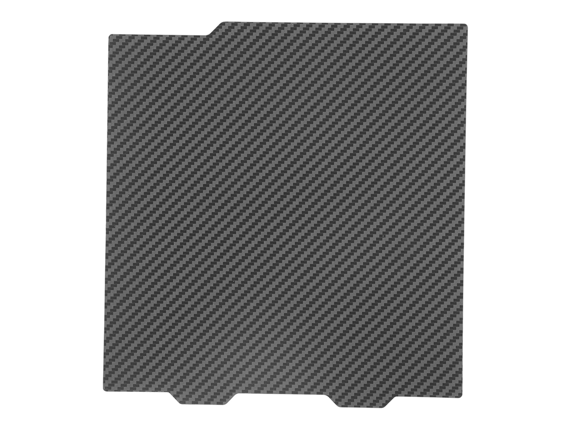 Placa de construcción de acero y fibra de carbono Peo Pet de 184x184 mm para impresora 3D | Sin marca