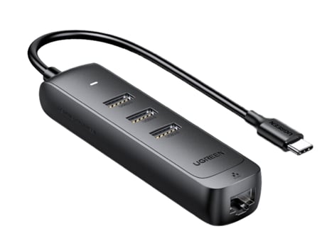 Adaptador UGREEN 50627 4In1 Tipo-C @ 3Usb3.0 1000Mbps para Huawei Mate40/P50 S20
