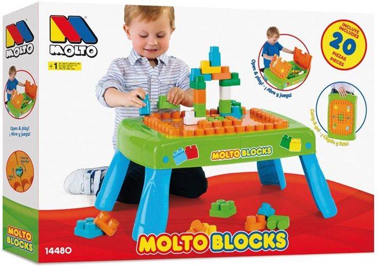 Juego Educativo MOLTO Mesa Blocos 20 Pcs (Edad Mínima: Año 39