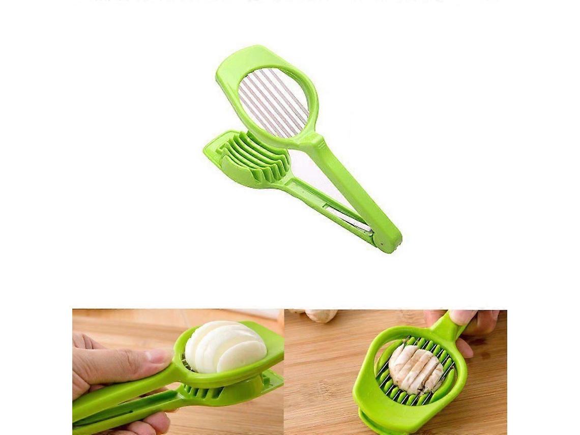 Cortador de huevos multifuncional, apto para cortar huevos, plátanos y fresas.