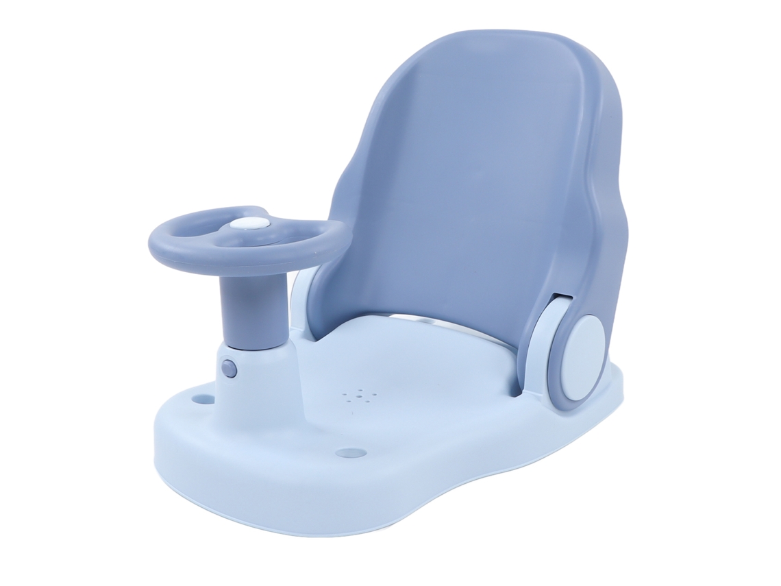 Asiento De Baño Para Bebé, Antideslizante, Seguro, Ajustable, Pp Tpe, Para Bebés Y Niños Pequeños, Azul.