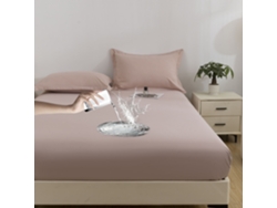 Protector De Colchón Impermeable, Funda De Almohada No Incluida, Suave Y Delicado Para La Piel, Color Rosa, 120 X 200 Cm. Panoona