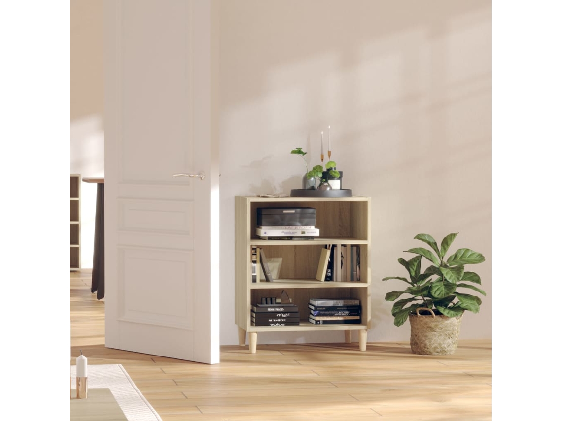 Aparador | Vitrina buffet 57x35x70 cm Contrachapado de roble Sonoma