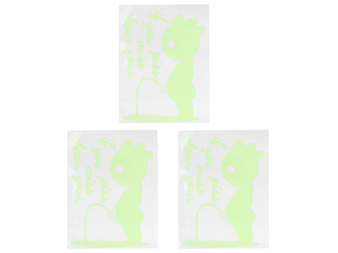 2026-3 Piezas Pegatinas Luminosas Patrones Bonitos Impermeables Autoadhesivas Diy Para Decoración De Baño Pared Ventana Arte