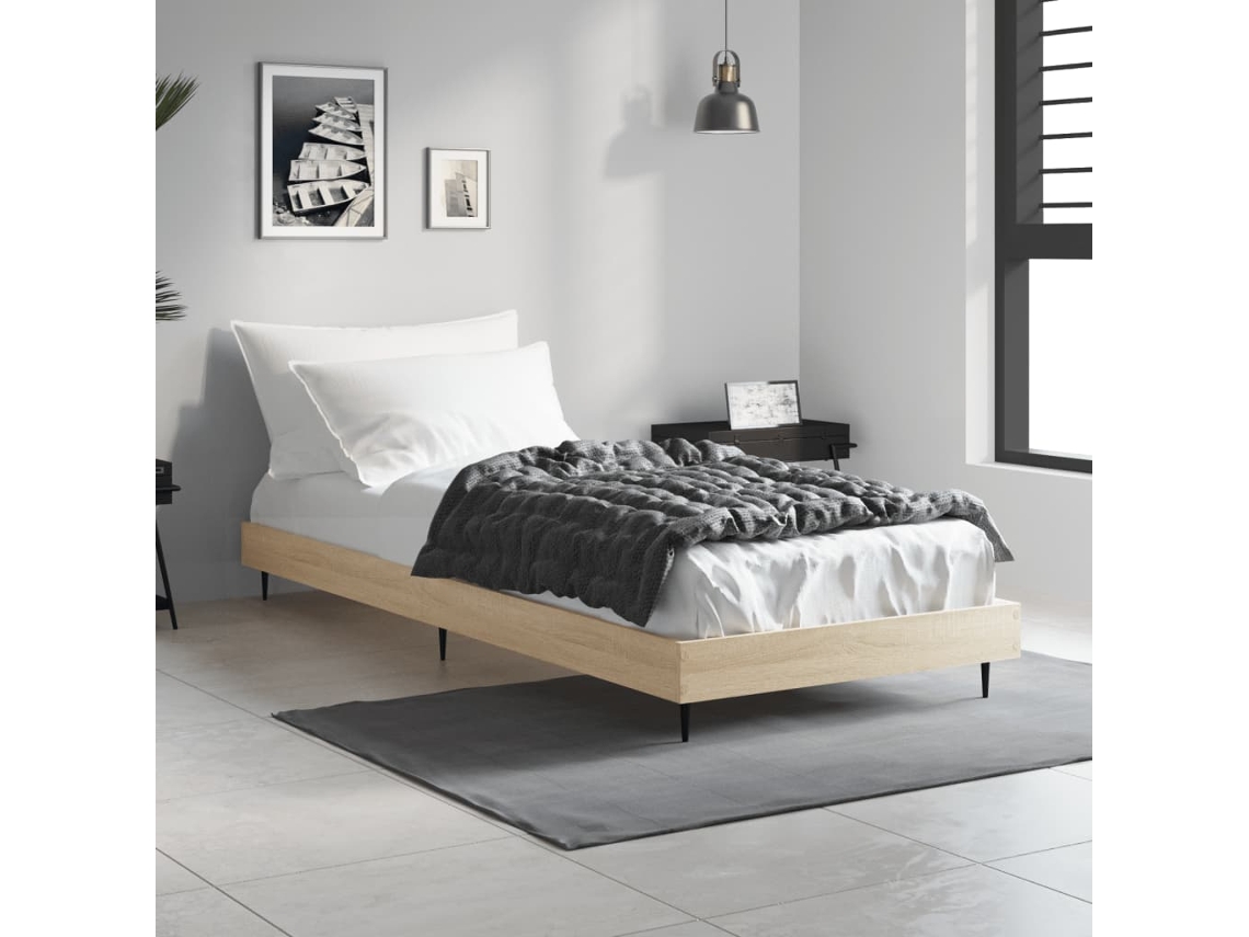 Marco de Cama Derivados Sonoma Madera de Roble Marrón (75x190cm)