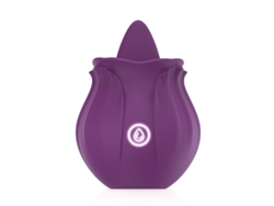 Vibrador Para Lamer La Lengua Resistente Al Agua Multifrecuencia Rose Para Mujeres (prpura) Bestvite