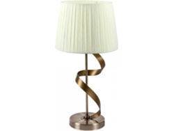 Lámpara de Mesa FABRILAMP Cleveland (Marrón - E27 - Máx. 60W - Metal - Tela)