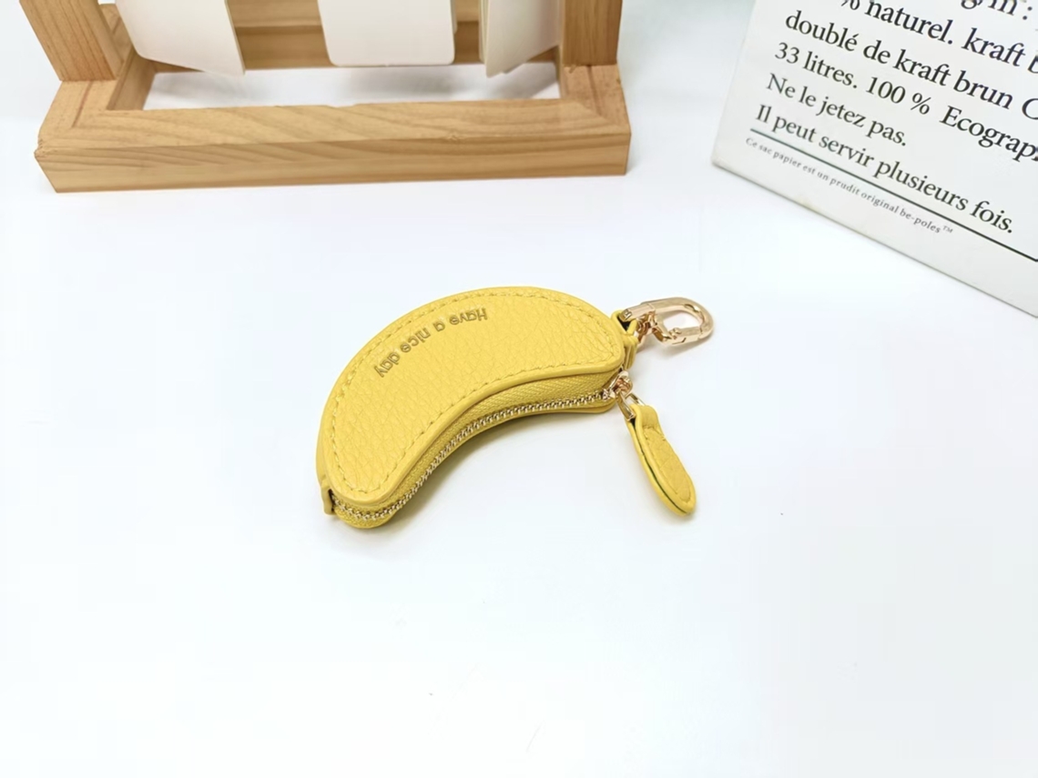 Monedero Con Forma De Fruta - Colgante Para Monedero - Plátano - Aprox. 3x2x8cm