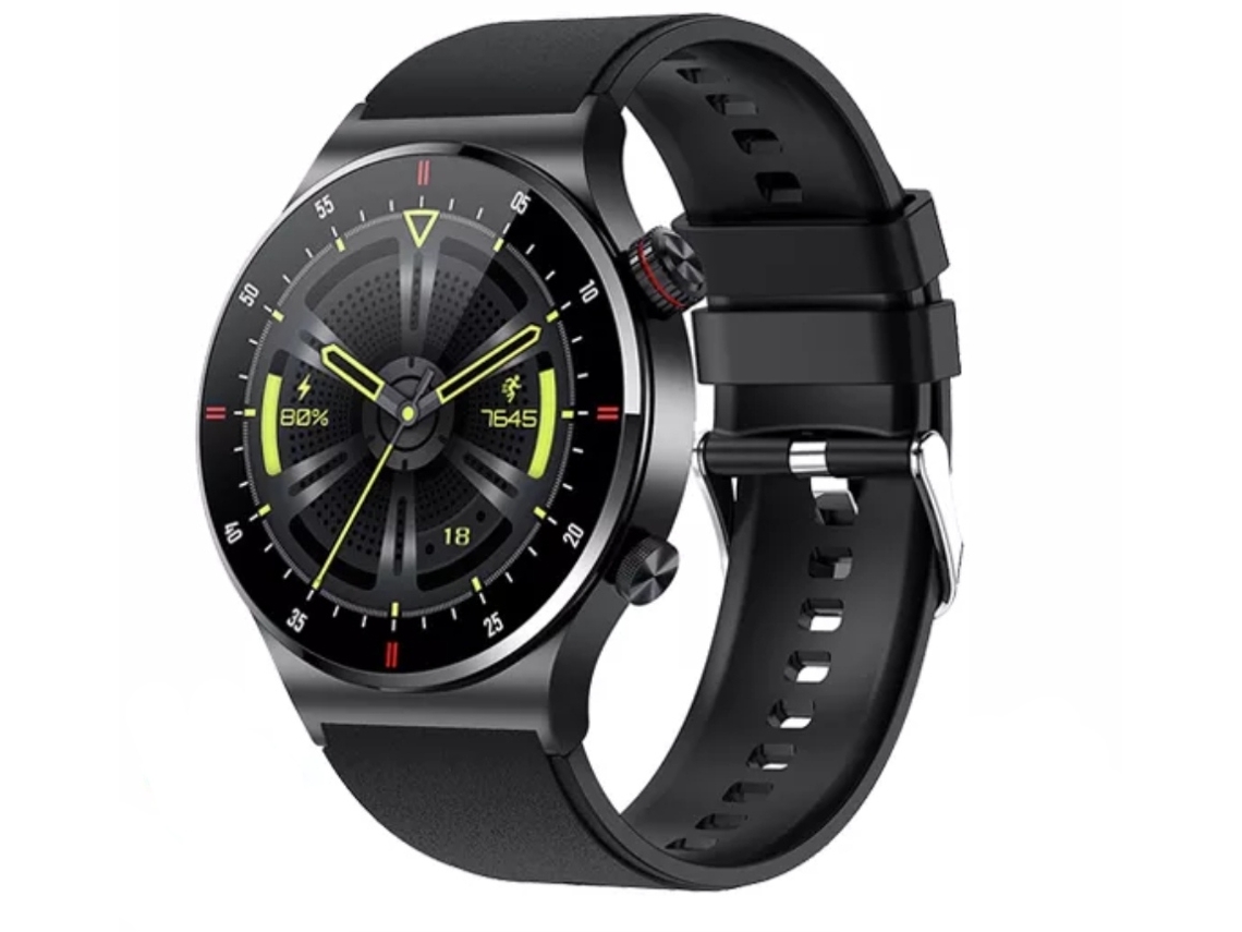 Lige Smartwatch Correa De Silicona Negra Realiza Llamadas Telefónicas Recibe Mensajes CUICH