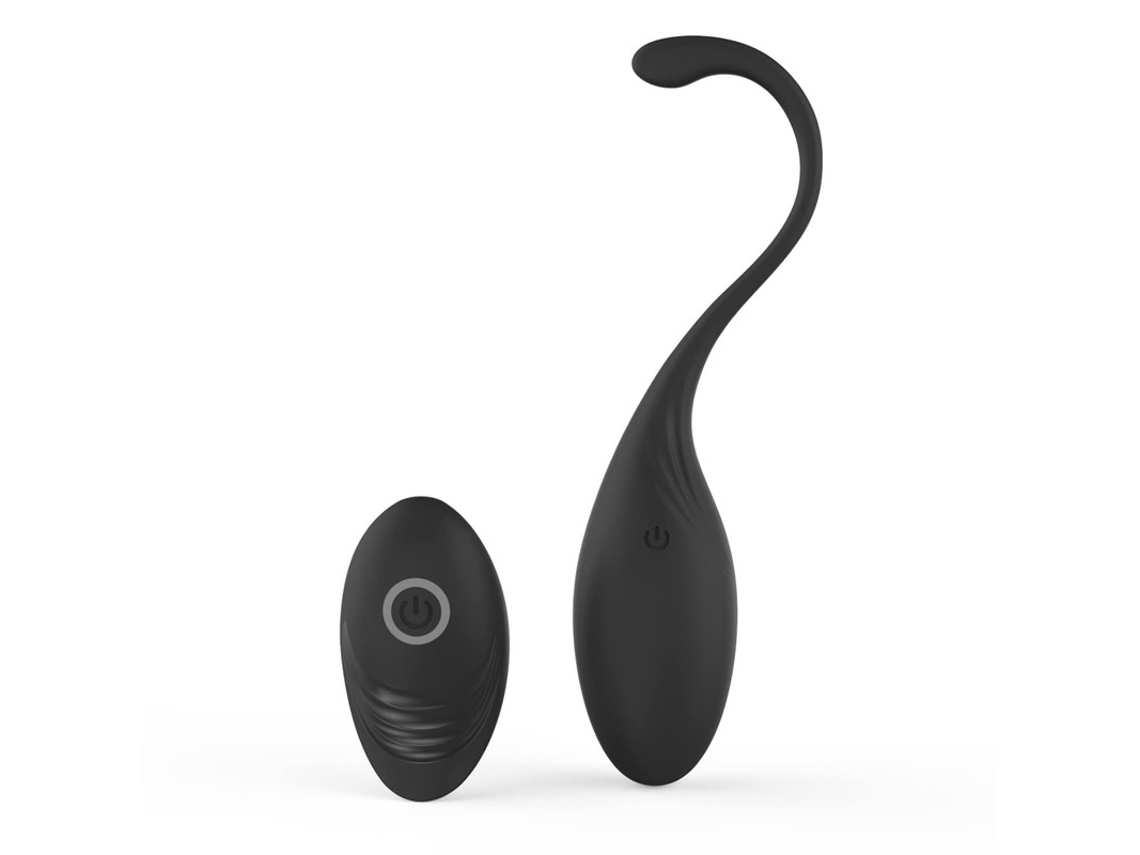 Vibrador De Control Remoto Impermeable Recargable Con 10 Modos De Vibracin Para Mujeres (negro) Yizhood