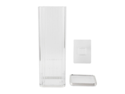 Dispensador De Vasos Desechables De Pared Con Tapa Automática, Adhesiva Y De Lujo A Prueba De Polvo.