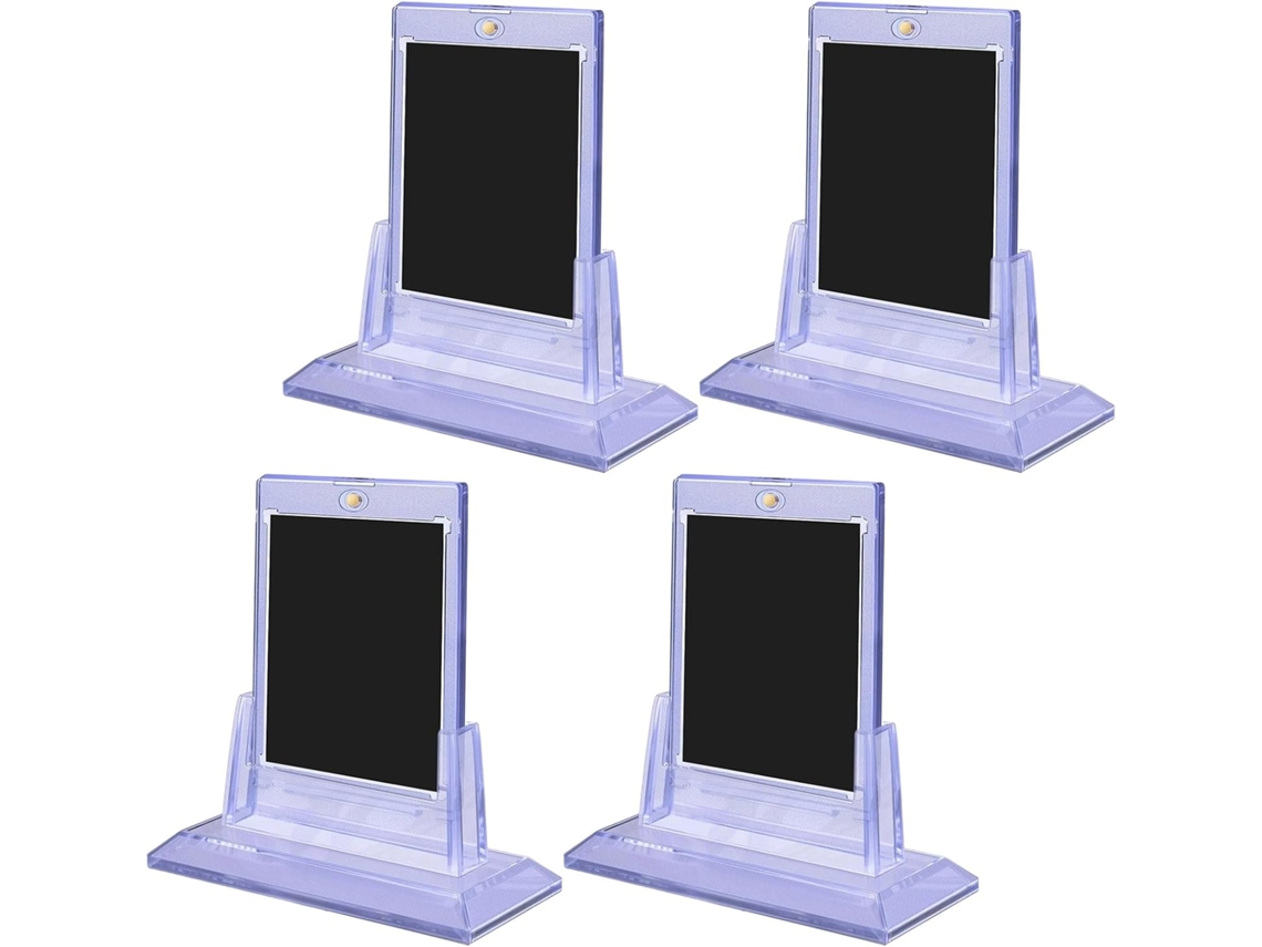 Protectores De Tarjetas Clarities Con Base De Exhibición - Soportes Para Colecciones De Juegos Y Recuerdos.
