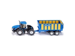 Vehículo SIKU New Holland con Remolque