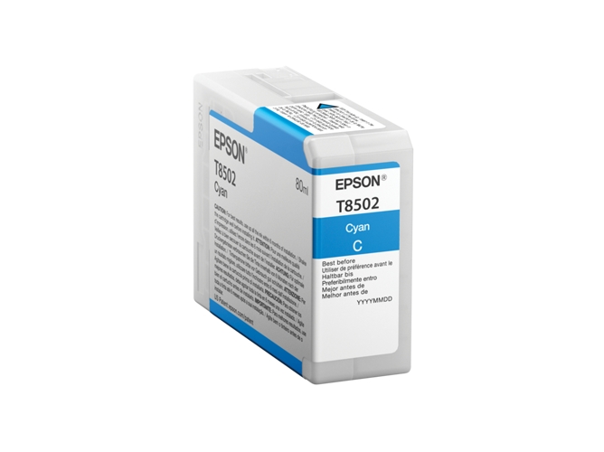 Cartucho de tinta original EPSON, T8502 80 ml , Cian, C13T850200, T8502