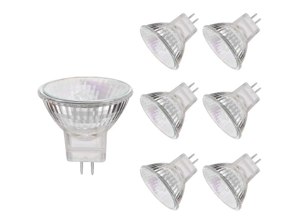 Bombillas Halógenas, 20 W 12 V Mr11 Gu4, 6 Unidades
