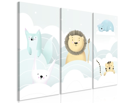 Cuadro ARTGEIST Fairy-Tale Zoo (3 Parts) (120x80)