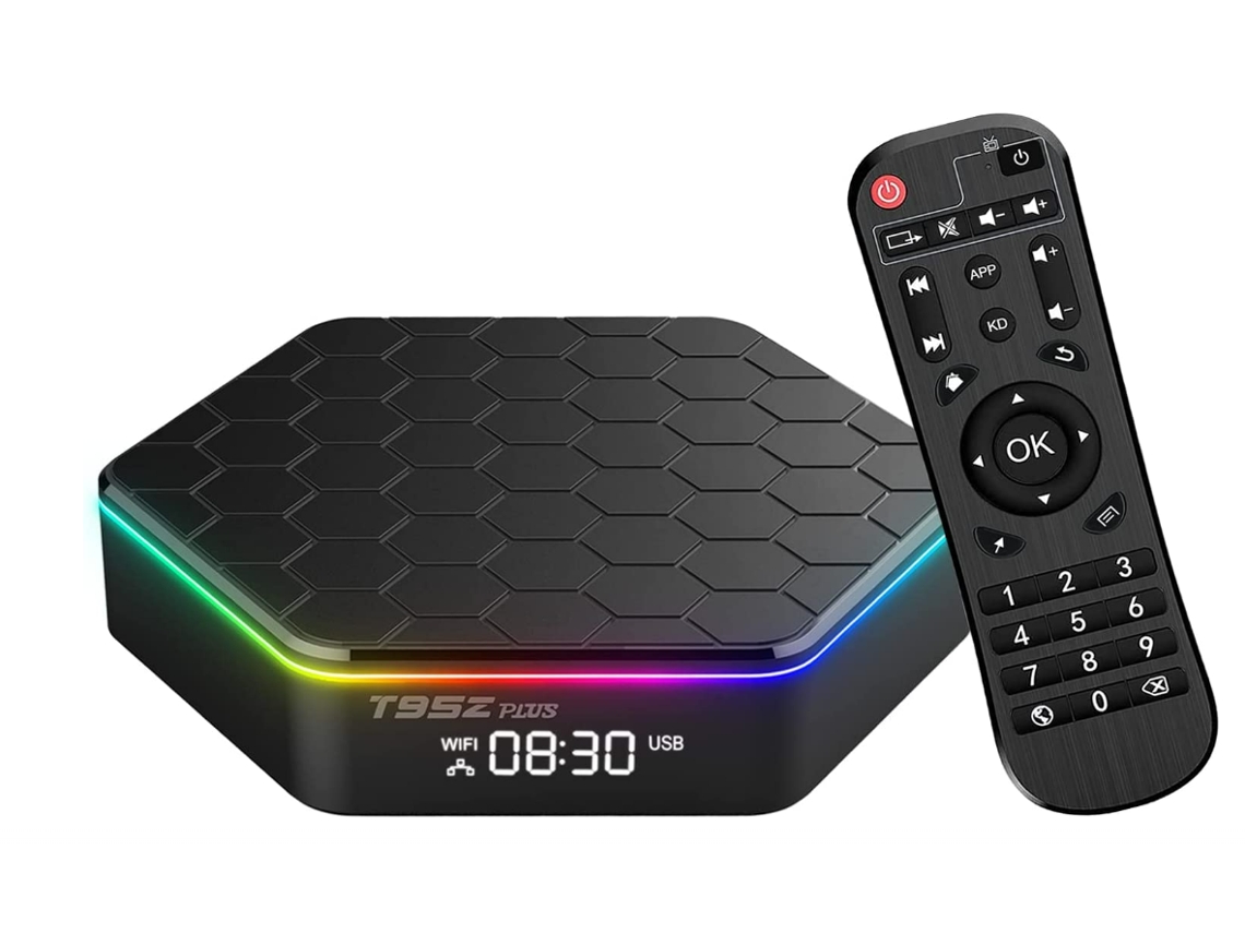 Yizhood H618 - Caja de TV Android (4 GB de RAM, 64 GB de ROM, 6 K, H.265, Bluetooth 5.0, color negro)