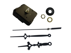 Kit de motor de reloj de cuarzo negro Baok con manecillas y piezas para bricolaje.