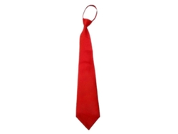 2026-corbata De Seguridad Clip On Negra Para Hombres Mujeres Portero Mayordomo Mate Accesorio Funeral Poliéster Cremallera