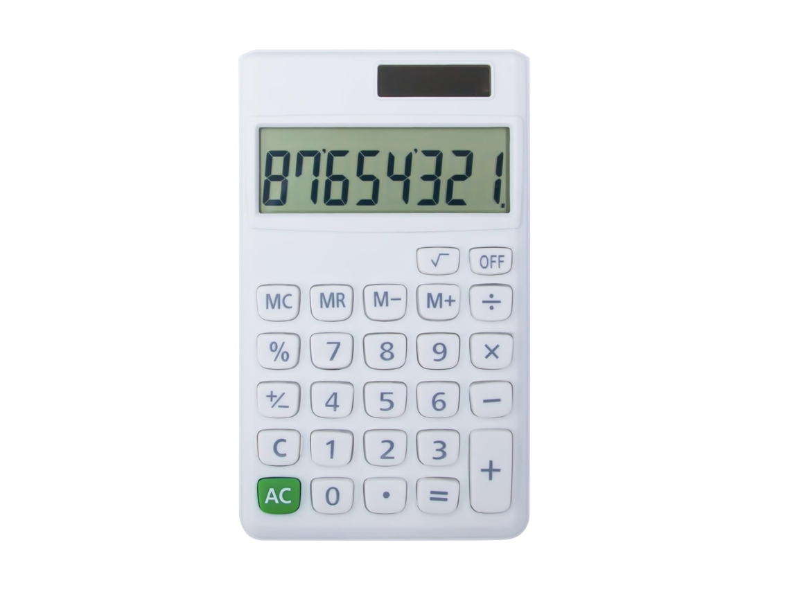 Calculadora numérica de escritorio básica Csyy Mini (blanca)
